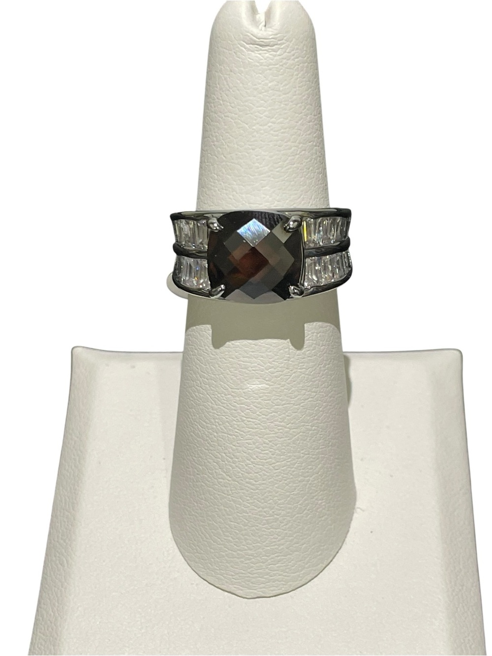 Bomb Party OG Ring RG76996 “Big Boss Energy” Hematite/Brown Tourmaline, New